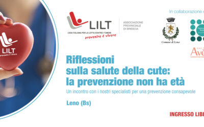Una serie di incontri con i nostri specialisti per una prevenzione consapevole